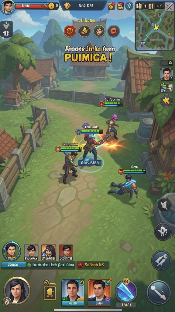 Karakter unik dengan kemampuan menarik di dalam game.