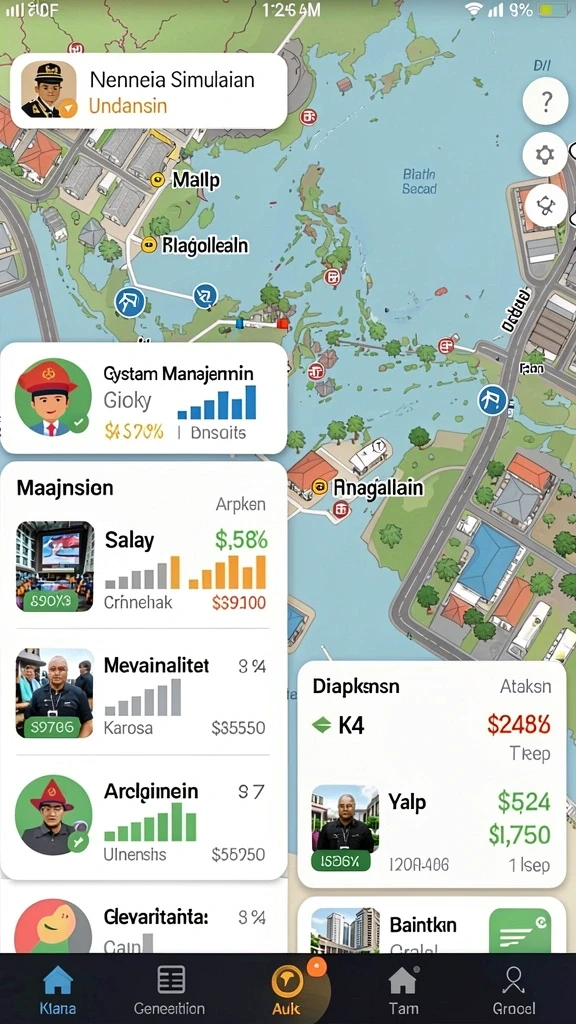 Tangkapan layar dari komunitas guild di dalam game.
