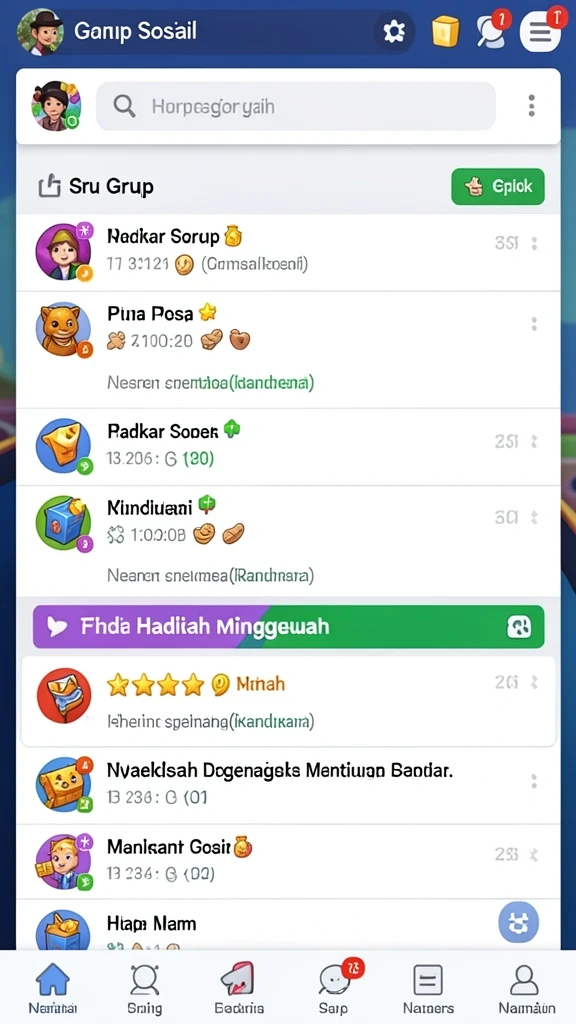 Fitur multiplayer yang mendukung interaksi antar pemain.