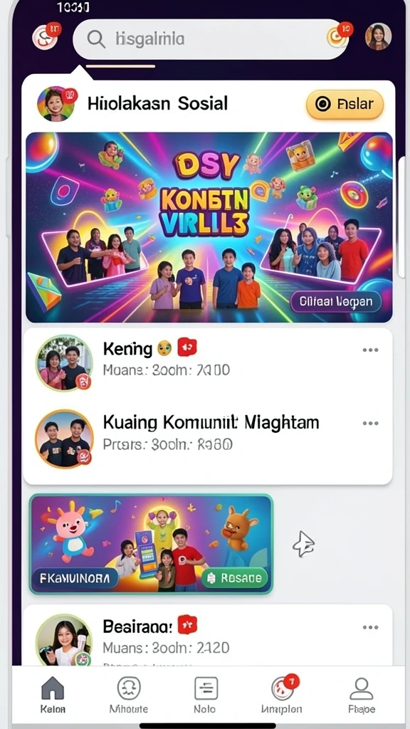 Karakter dengan desain yang unik dan menarik perhatian.