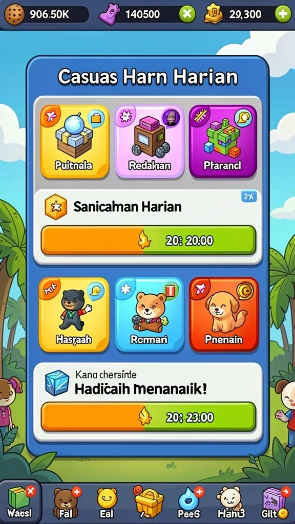 Karakter-karakter yang menarik dan beragam.