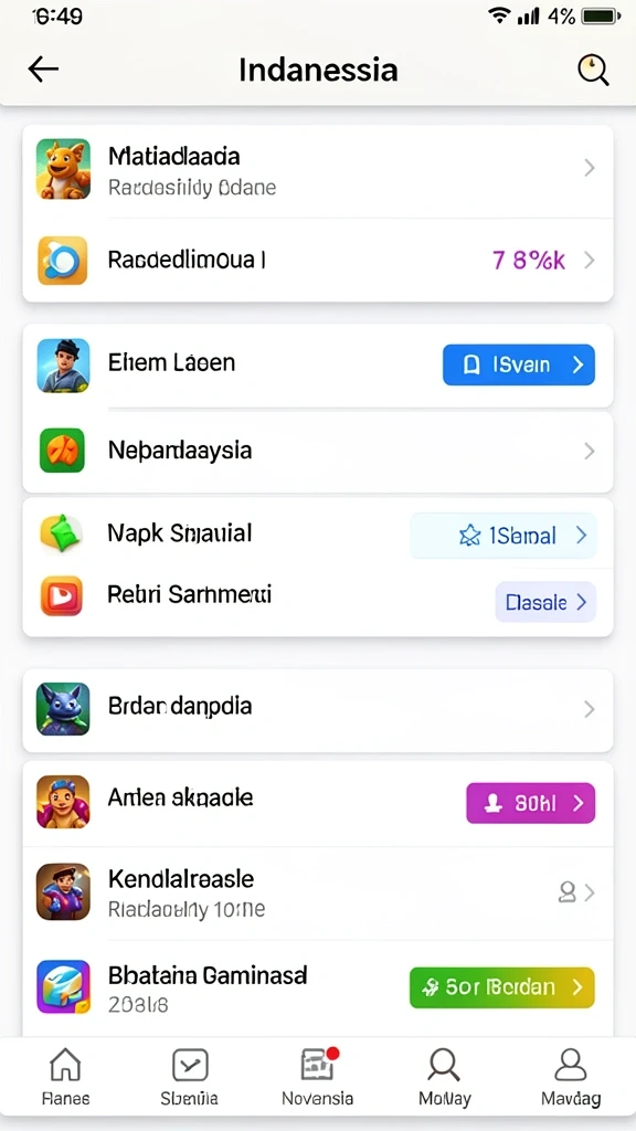 Tampilan grafis yang memukau dan berwarna-warni.