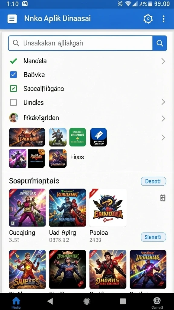 Level yang beragam dan penuh tantangan.
