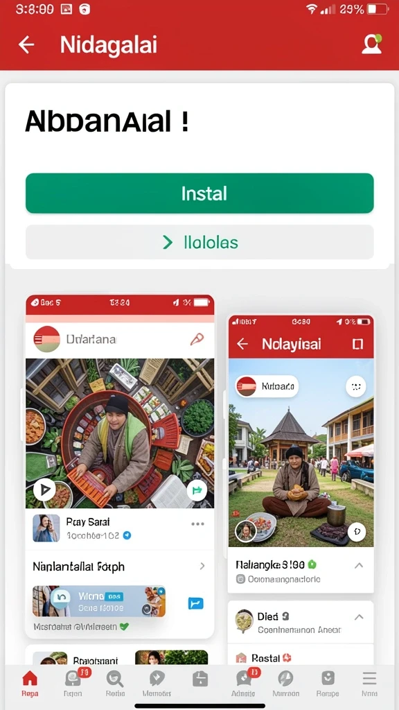 Screenshot menunjukkan halaman utama aplikasi JOSS777.