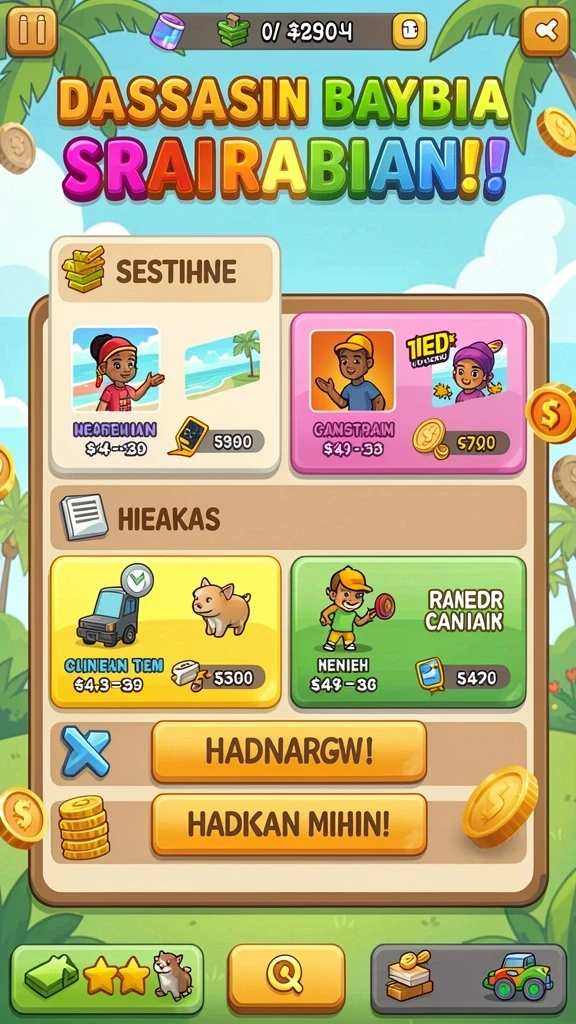 Gameplay yang seru dan interaktif.