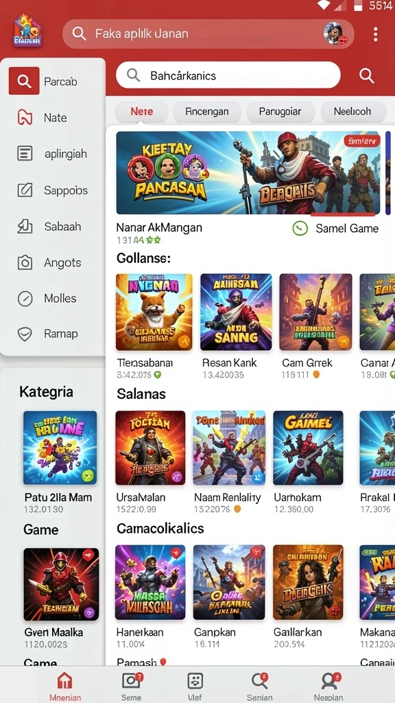 Momen seru dalam pertandingan multiplayer secara langsung.