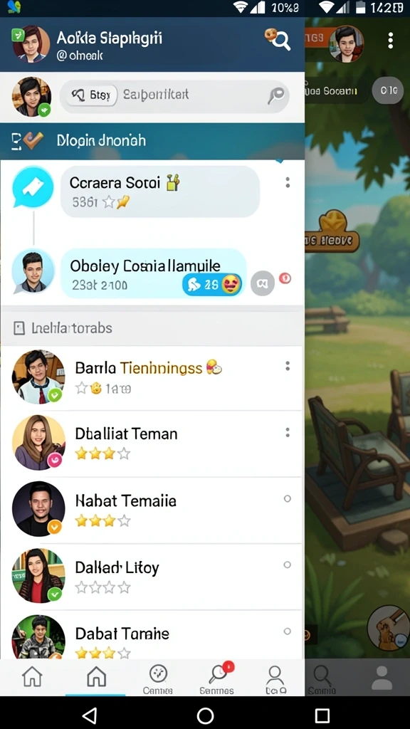 Tampilan karakter yang beragam dan unik.