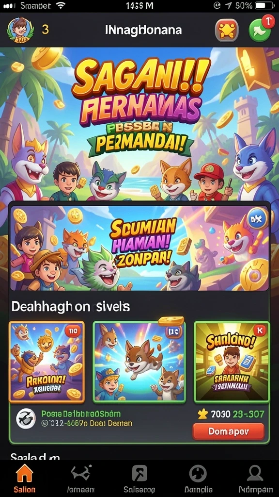 Tantangan seru di setiap level yang menarik.