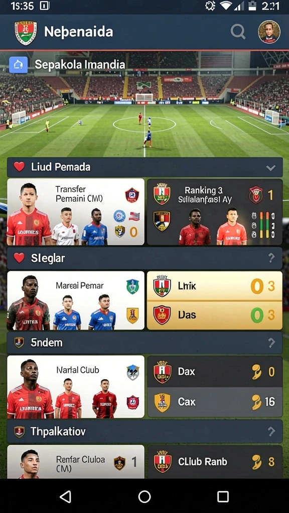 Tampilan awal permainan yang menarik dan colorful.