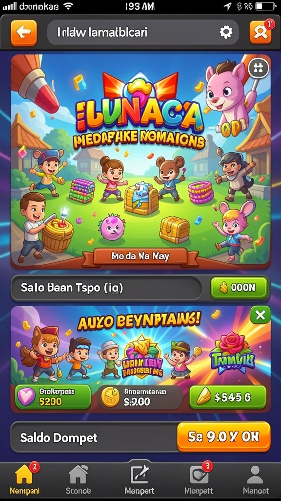 Fitur notifikasi untuk hasil pengundian terkini.