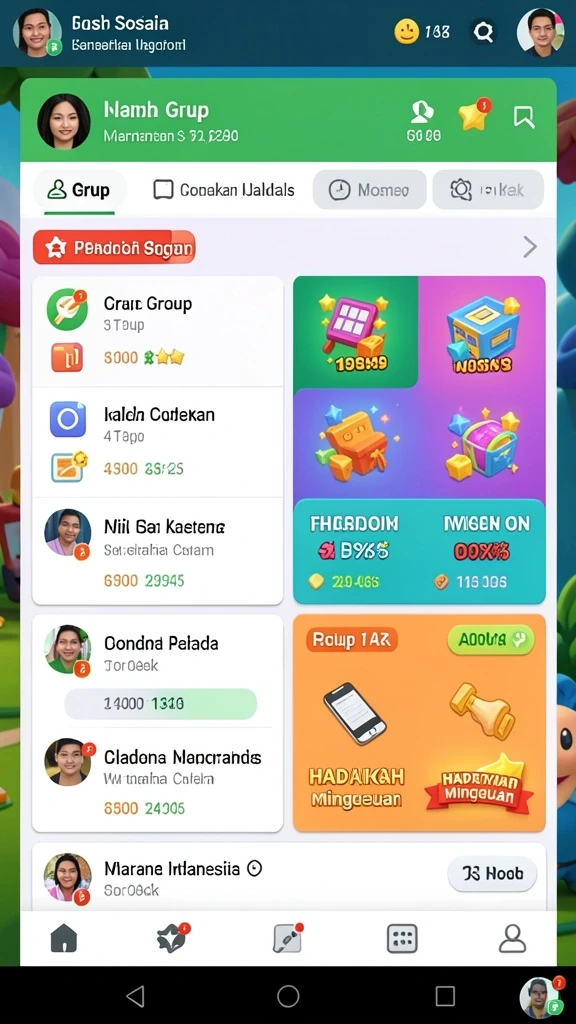 Fitur live draw untuk pengalaman lebih mendebarkan.