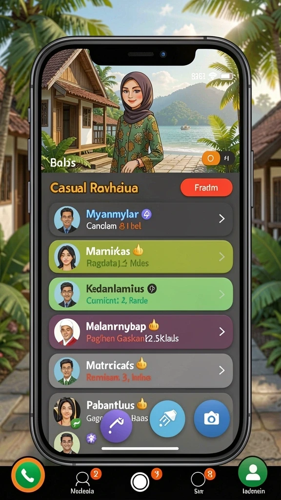 Fitur sosial yang memungkinkan interaksi antar pemain.