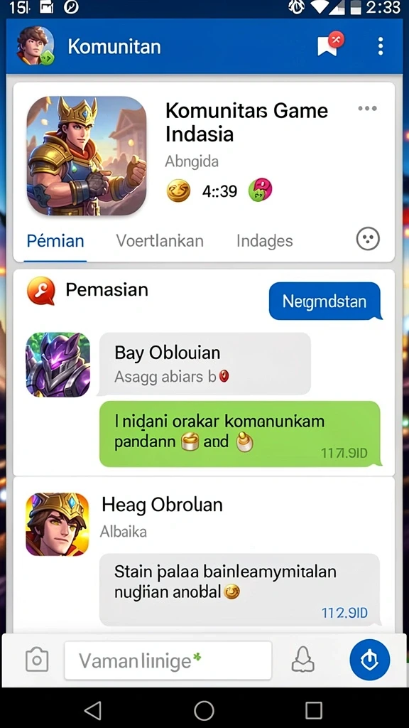 Gambar karakter kustom yang unik dan menarik.