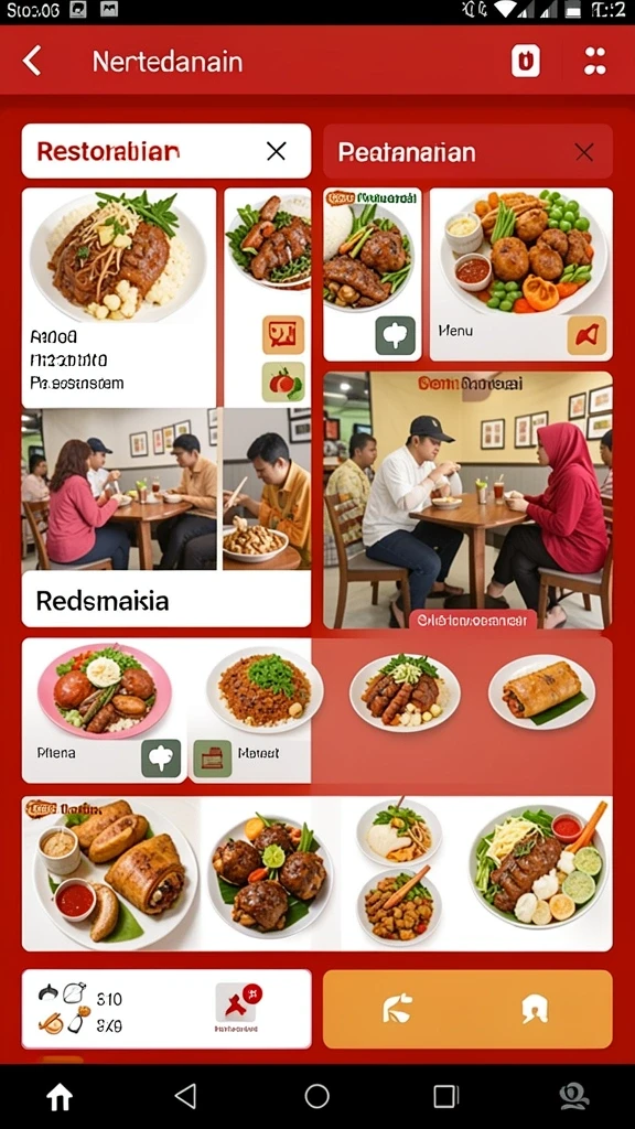 Tampilan antarmuka pengguna yang menarik.