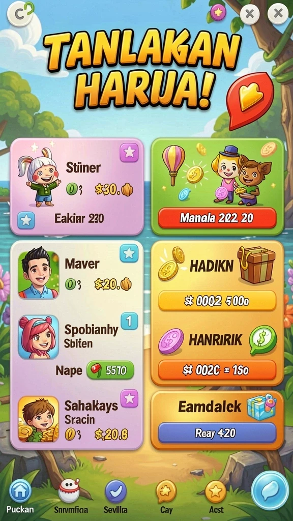 Screenshot menampilkan grafis menawan dari lingkungan permainan.