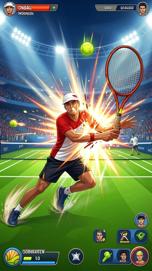 Tangkapan layar fitur petualangan dalam game.
