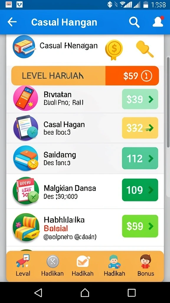 Tampilan antarmuka yang user-friendly.