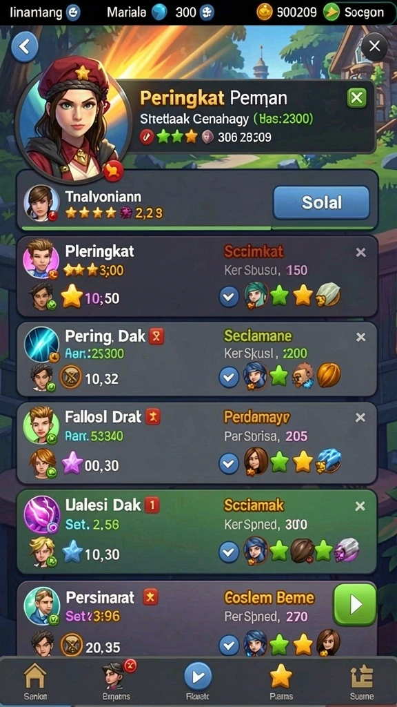Menampilkan grafis menakjubkan dari dunia permainan.